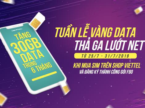 [HOT]Khuyến mãi siêu hấp dẫn tặng ngay 30GB data miễn phí liên tiếp 6 tháng