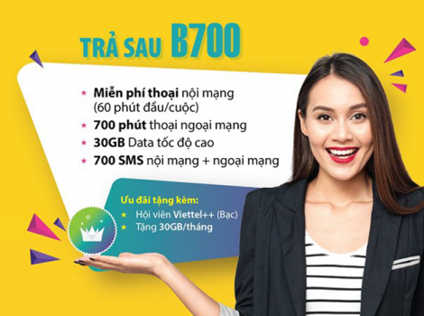 [Hướng dẫn] - Cách đăng ký gói cước B700 Viettel trả sau