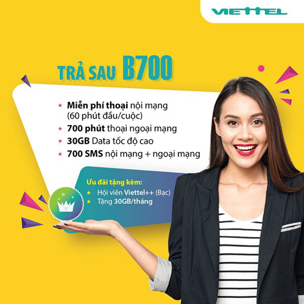 gói cước B700 Viettel
