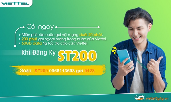 Cách gia hạn, đăng ký gói cước ST200